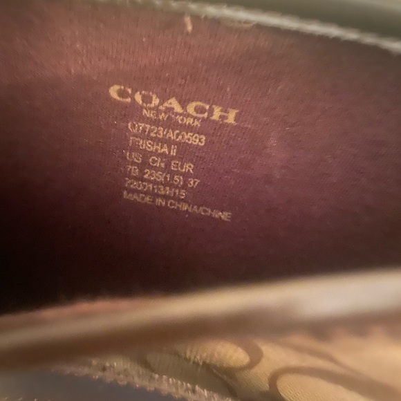 Coach rain boots . Slightly worn. Great condition still! - Picture 4 of 5